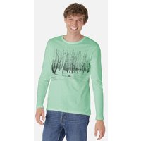 Peaces.bio - handbedruckte Biomode Herren Langarmshirt Woodland
