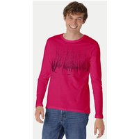 Peaces.bio - handbedruckte Biomode Herren Langarmshirt Woodland