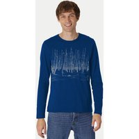 Peaces.bio - handbedruckte Biomode Herren Langarmshirt Woodland