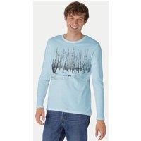Peaces.bio - handbedruckte Biomode Herren Langarmshirt Woodland