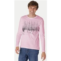 Peaces.bio - handbedruckte Biomode Herren Langarmshirt Woodland