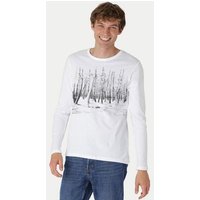 Peaces.bio - handbedruckte Biomode Herren Langarmshirt Woodland