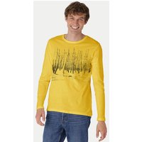 Peaces.bio - handbedruckte Biomode Herren Langarmshirt Woodland