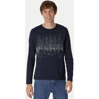 Peaces.bio - handbedruckte Biomode Herren Langarmshirt Woodland
