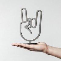 Fyngers Dekorationsobjekt gefräst aus Valchromat - Modell Rock´n´Roll