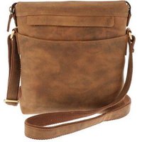MoreThanHip Umhängetasche aus mattbraunem Vintage-Öko-Leder - Basil