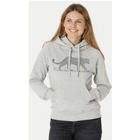 Peaces.bio - handbedruckte Biomode Bio-Damen-Kapuzensweater Leopard