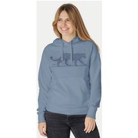 Peaces.bio - handbedruckte Biomode Bio-Damen-Kapuzensweater Leopard