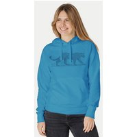 Peaces.bio - handbedruckte Biomode Bio-Damen-Kapuzensweater Leopard