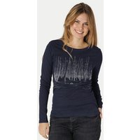 Peaces.bio - handbedruckte Biomode Damen Langarmshirt Woodland