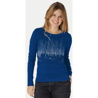 Peaces.bio - handbedruckte Biomode Damen Langarmshirt Woodland