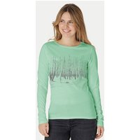 Peaces.bio - handbedruckte Biomode Damen Langarmshirt Woodland