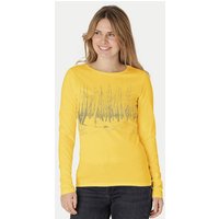 Peaces.bio - handbedruckte Biomode Damen Langarmshirt Woodland