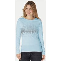 Peaces.bio - handbedruckte Biomode Damen Langarmshirt Woodland