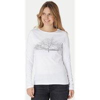 Peaces.bio - handbedruckte Biomode Damen Langarmshirt Landscape