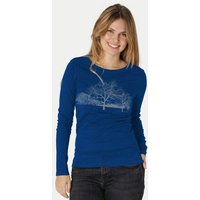 Peaces.bio - handbedruckte Biomode Damen Langarmshirt Landscape