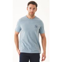 ORGANICATION T-Shirt aus Bio-Baumwolle mit Kompass-Print
