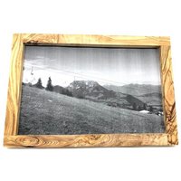 Olivenholz erleben Bilderrahmen Groß 30cm x 20 cm aus Olivenholz