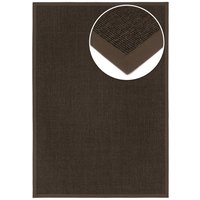 Grundstoff Sisal Teppich Purstoff kastanie mit Vliesrücken