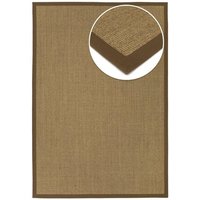 Grundstoff Sisal Teppich Purstoff pecanbraun mit Vliesrücken