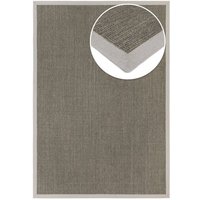 Grundstoff Sisal Teppich Purstoff taguagrau mit Vliesrücken