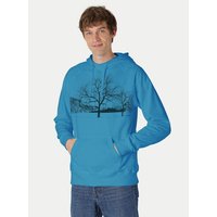 Peaces.bio - handbedruckte Biomode Herren Kapuzenpulli Landscape