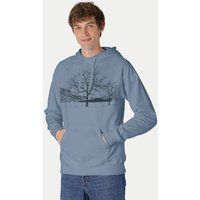 Peaces.bio - handbedruckte Biomode Herren Kapuzenpulli Landscape