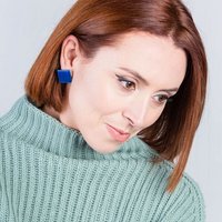 ALEXASCHA Auffällige Statement Ohrringe aus Glas | PUREFORM