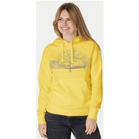Peaces.bio - handbedruckte Biomode Damen Hoodie Landscape