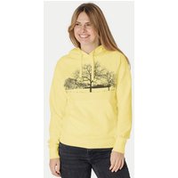 Peaces.bio - handbedruckte Biomode Damen Hoodie Landscape