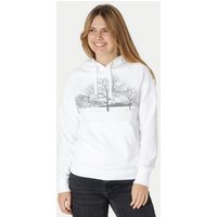 Peaces.bio - handbedruckte Biomode Damen Hoodie Landscape