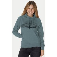 Peaces.bio - handbedruckte Biomode Damen Hoodie Landscape