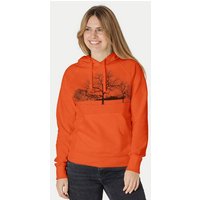 Peaces.bio - handbedruckte Biomode Damen Hoodie Landscape