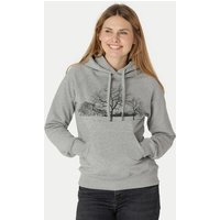 Peaces.bio - handbedruckte Biomode Damen Hoodie Landscape