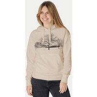 Peaces.bio - handbedruckte Biomode Damen Hoodie Landscape