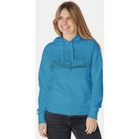 Peaces.bio - handbedruckte Biomode Damen Hoodie Landscape