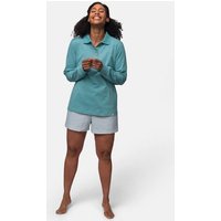 greenjama Damen Langarm-Shirt mit Polo-Kragen, GOTS-zertifiziert