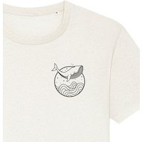 vis wear Wal zwischen Ozean und Wellen - Unisex T-Shirt - Recycled Bio Baumwolle