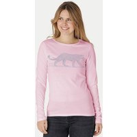 Peaces.bio - handbedruckte Biomode Bio-Damen-Langarmshirt Leopard