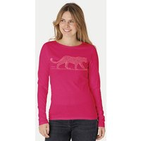 Peaces.bio - handbedruckte Biomode Bio-Damen-Langarmshirt Leopard