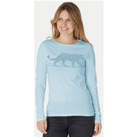 Peaces.bio - handbedruckte Biomode Bio-Damen-Langarmshirt Leopard