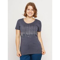 Peaces.bio - handbedruckte Biomode Lieber Wieder Shirt Woodland Damen