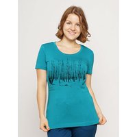 Peaces.bio - handbedruckte Biomode Lieber Wieder Shirt Woodland Damen
