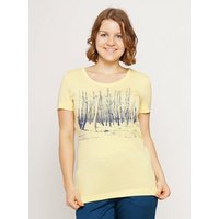 Peaces.bio - handbedruckte Biomode Lieber Wieder Shirt Woodland Damen
