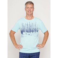 Peaces.bio - handbedruckte Biomode Lieber Wieder Shirt Herren Woodland