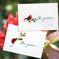 Sundara 2-er-Set Grußkarten aus handgeschöpftem Papier