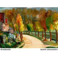 Photocircle Poster / Leinwandbild / Kunst - Boris Grigoriev: Flussufer