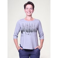 Peaces.bio - handbedruckte Biomode Dreiviertelarm-Shirt Woodland