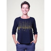 Peaces.bio - handbedruckte Biomode Dreiviertelarm-Shirt Woodland