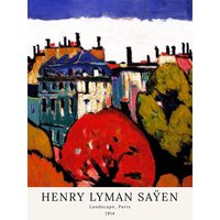 Photocircle Poster / Leinwandbild / Kunst - Henry Lyman Saÿen: Landschaft, Paris